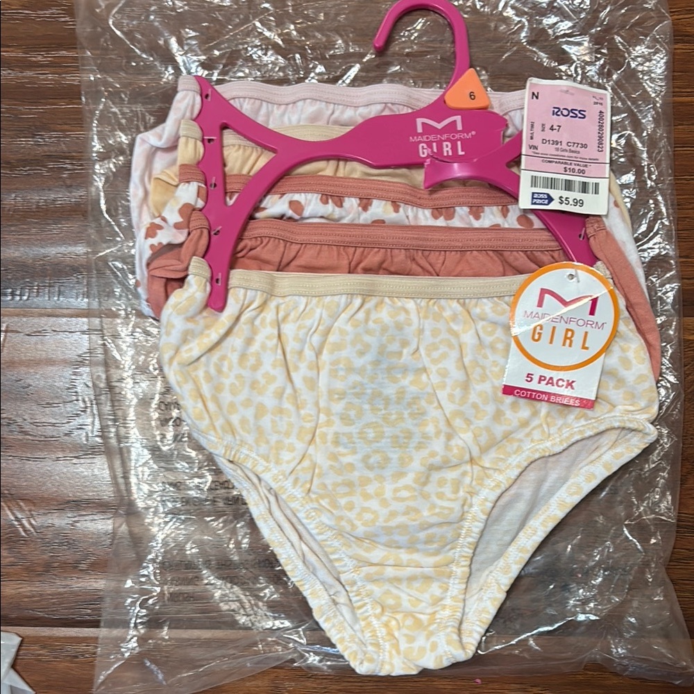 Maidenform Girl Soft Pastel Panties - 5 Pack